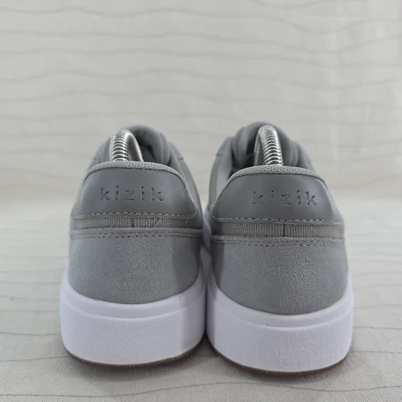 Kizik Unisex Prague Gray Canvas Suede Casual Sneakers Shoes Size 7.5 M/ 9 W - Picture 5 of 10
